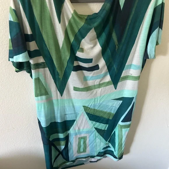 Emilio Pucci Green Patterned Fabric - Picture 4 of 8